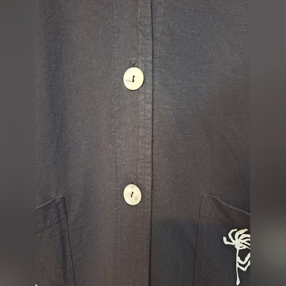 🇺🇸 vintage cactus small black button-up vest front back kokopelli graphic - Picture 2 of 7